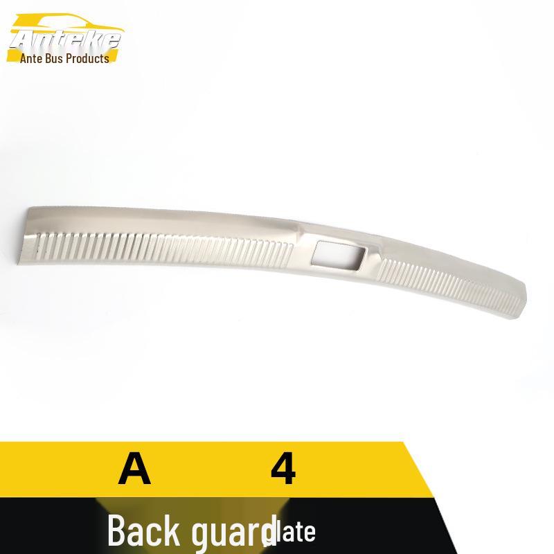 A4 Stainless Steel Rear Bumper Protector & Decorative Panel