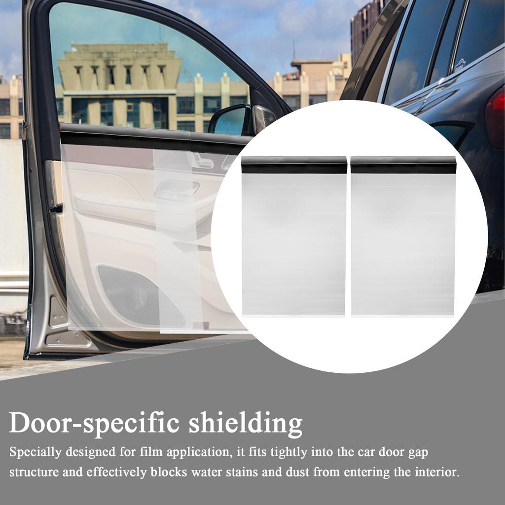 Car Door Panel Cover Waterproof Guard Protection For Car Window Film Tint Application Reusable Vehicle Water Shield Sheet