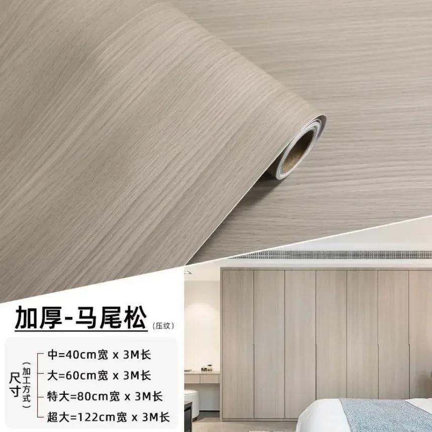 Wodoodporny Papier Kontaktowy Dekoracyjny z Wzorem Drewna do Renowacji Mebli Samoprzylepna Usuwalna Tapeta Winylowa na Ściany w Rolkach