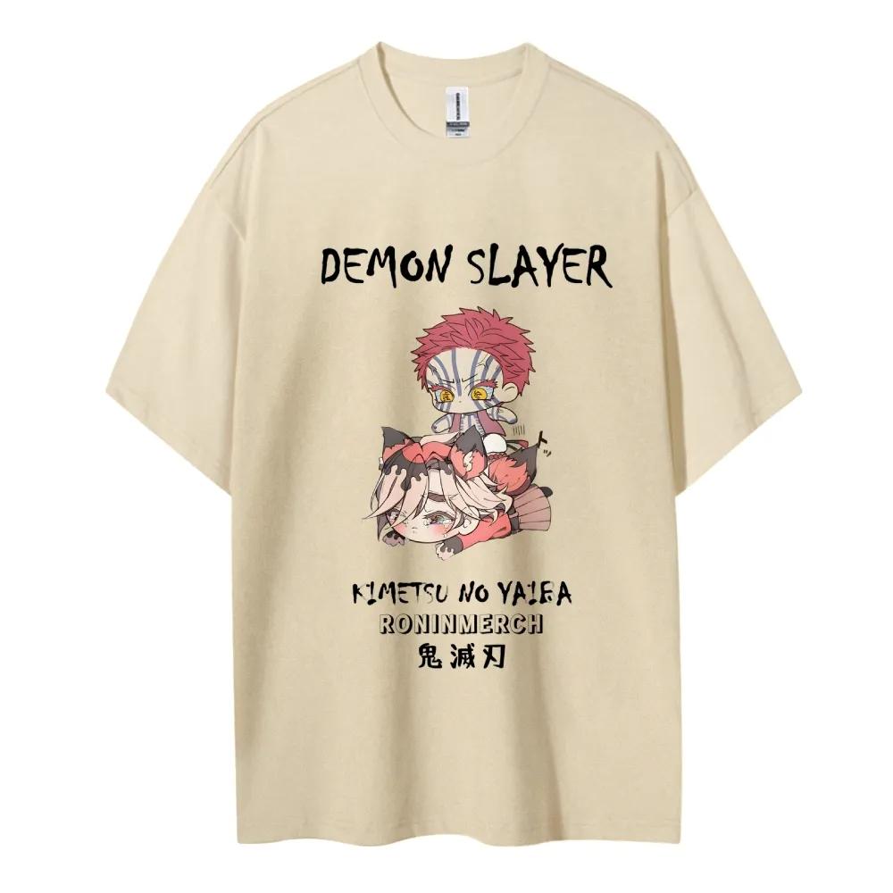 Dämonentöter Aufdruck Kurzarm Lässig Sommerkleidung Herren Bequeme Kleidung Herrenbekleidung Kurzarm Halbarm Oberteil