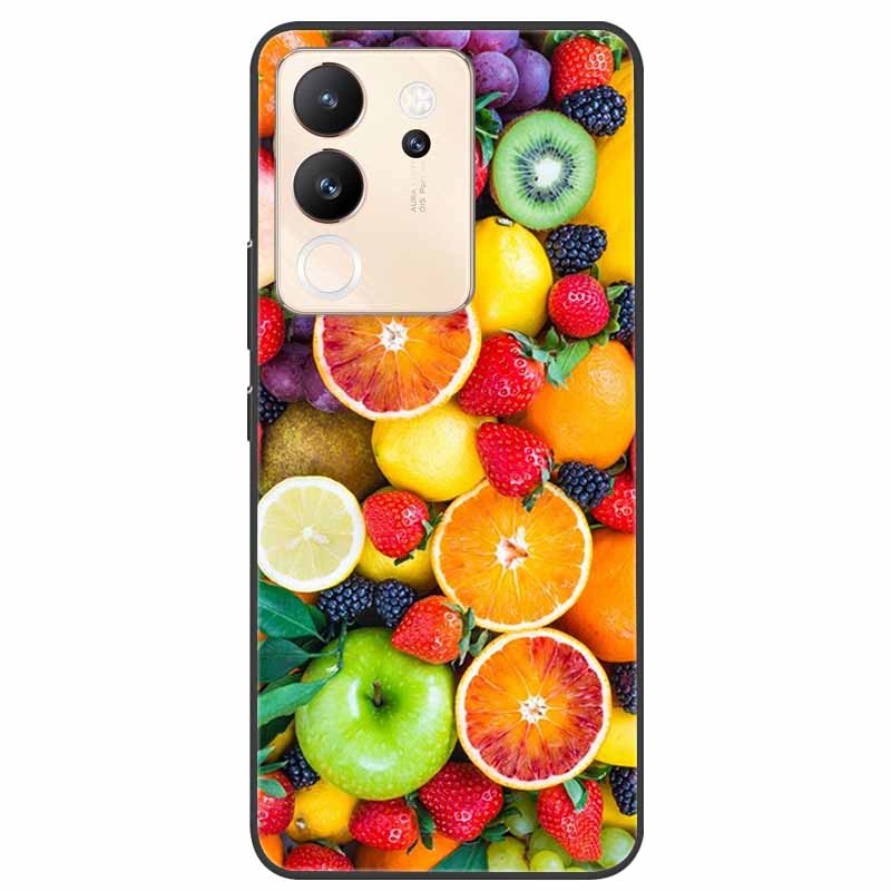 For Vivo V30 Lite Case 6.67'' Silicone Painted Soft TPU Protective Cover for Vivo V 30 Lite 5G Phone Cases V30Lite V2314 Cartoon
