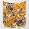 Blumen Wandteppich Wandbehang Mysteriös Romantischer Wandteppich Hintergrund Mandala Haus Wohnzimmer Schlafzimmer Dekor Wandteppich Dekoration
