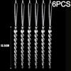 12/2PCS Christmas Acrylic Snowflake Ornament Crystal Clear Icicle Christmas Tree Pendants Holiday Winter Party Hanging Ornament