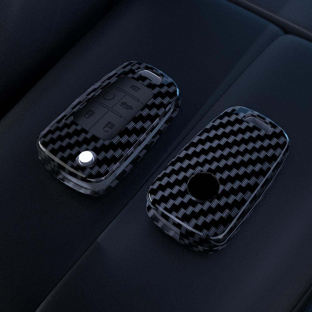 Abs Carbon Fiber Car Key Case Cover For Chevrolet Cruze Aveo Trax Sail Malibu Captiva Opel Vauxhall Astra J Corsa Insignia Mokka