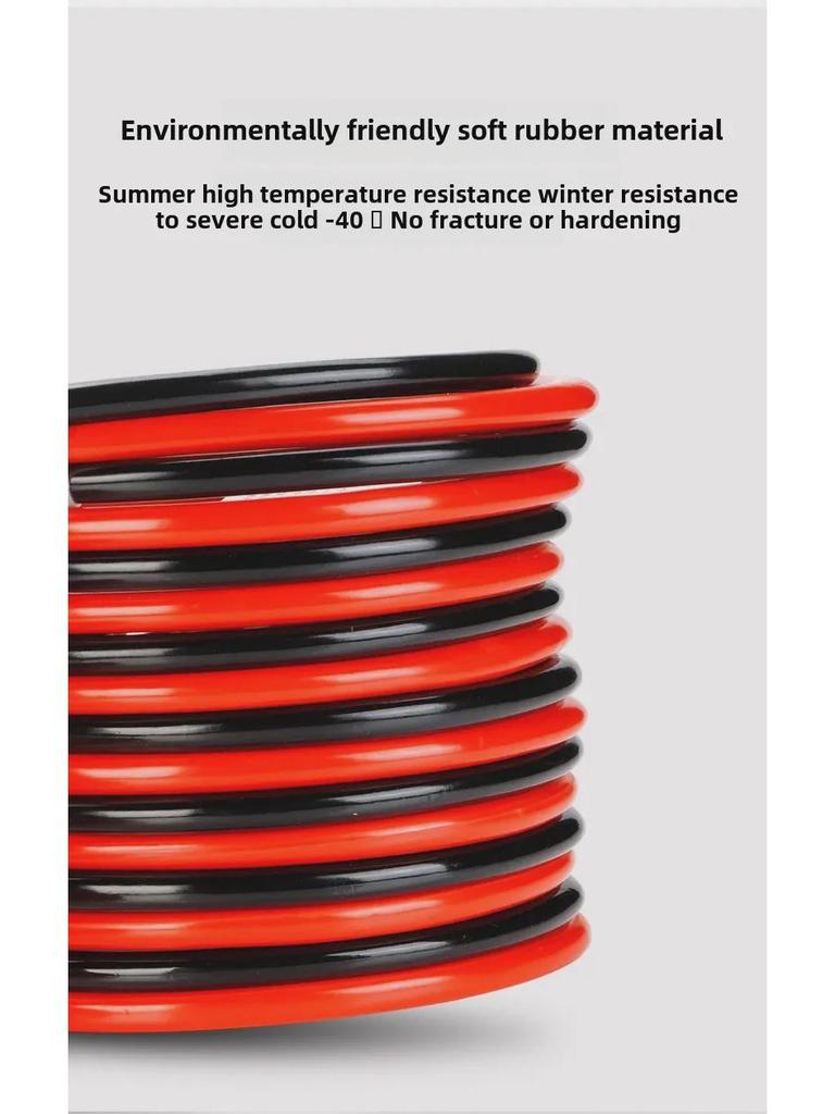 2000A Pure Copper Car Battery Jumper Cables with Clamp & Protection, 4m