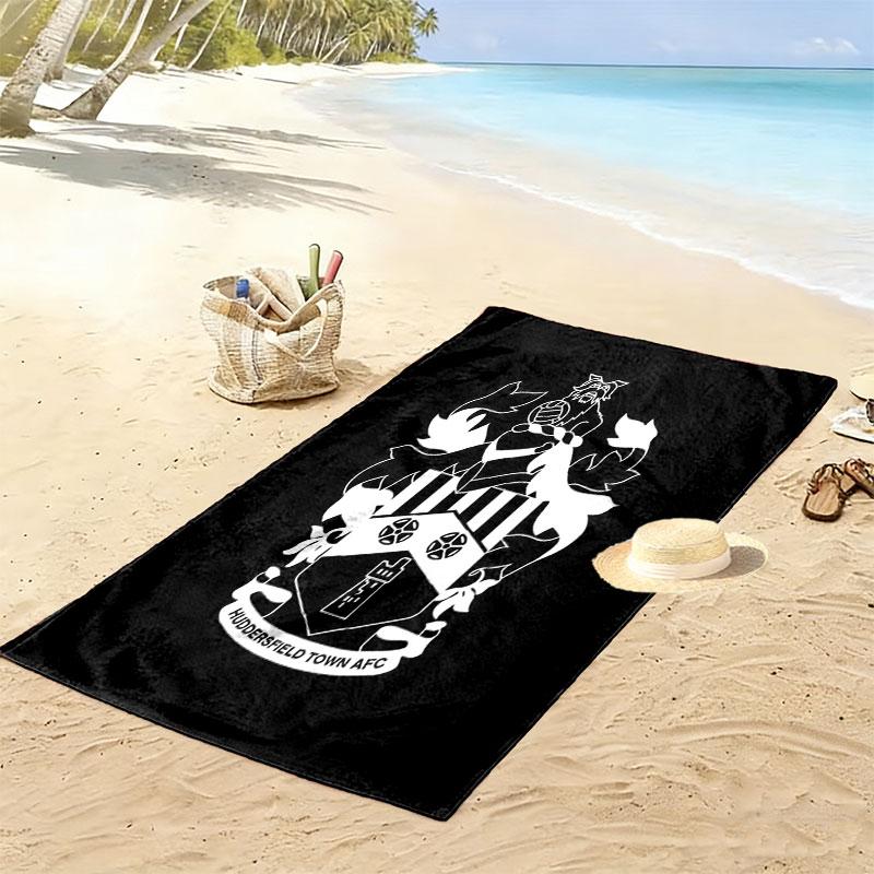 Huddersfield Logo Strandtuch, Großes Weiches Schnelltrocknendes Handtuch für Strand Camping Schwimmen