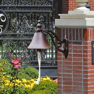 Veranda-Dinner-Glocke, Türglocken, Antik-Stil, zum Aufhängen, Gusseisen, Wandmontage für