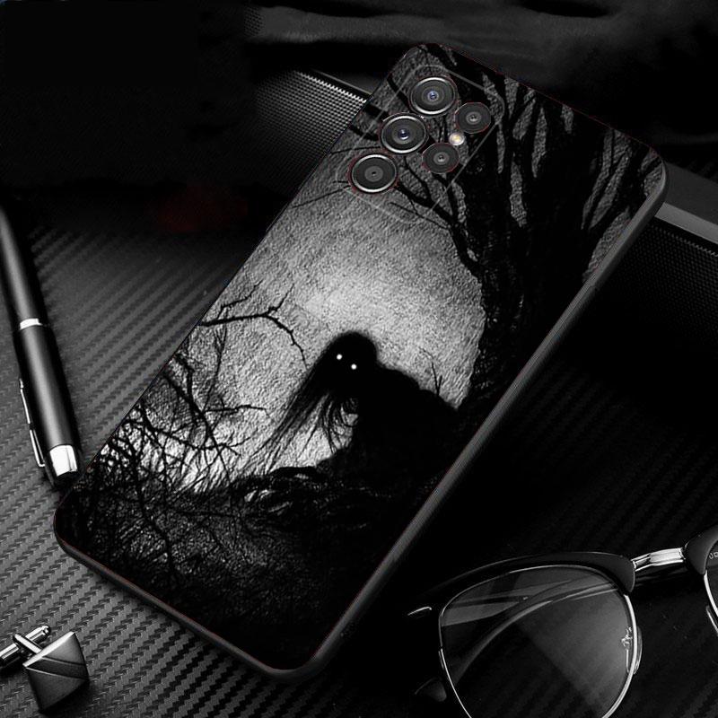 Phone Case For Samsung Galaxy S26 S25 S24 S23 S22 S21 Ultra S24 S23 S22 S21 S25 Plus S24 FE Horror Ghost Girl Art