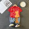 Neue Sommer Baby Mädchen Kleidung Anzug Kinder Jungen Mode Cartoon T-Shirt Shorts 2 Teile/sätze Kleinkind Casual Kostüm Kinder Trainingsanzüge