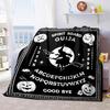 1PC Spirit Board Ouija Print Plush Blanket Perfect All Seasons Soft Comfortable Sofa Office Travel Festive Gift