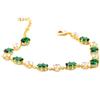 Exquisite Green Zircon Bracelet - Trendy Luxury Fashion with Celebrity-Inspired Design