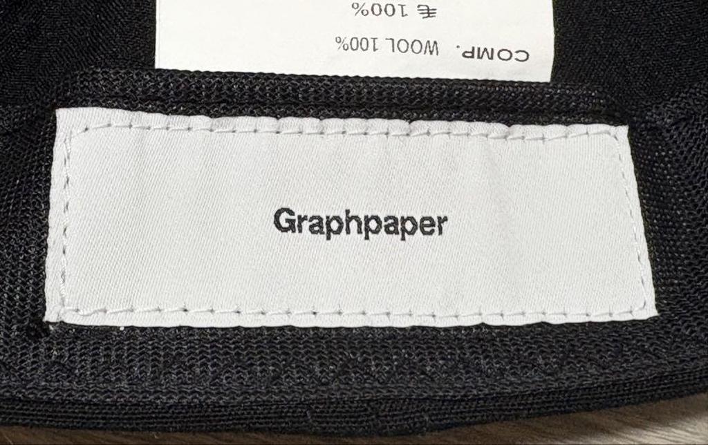 [USED] Graphpaper Boiled Wool 6 Panel Cap