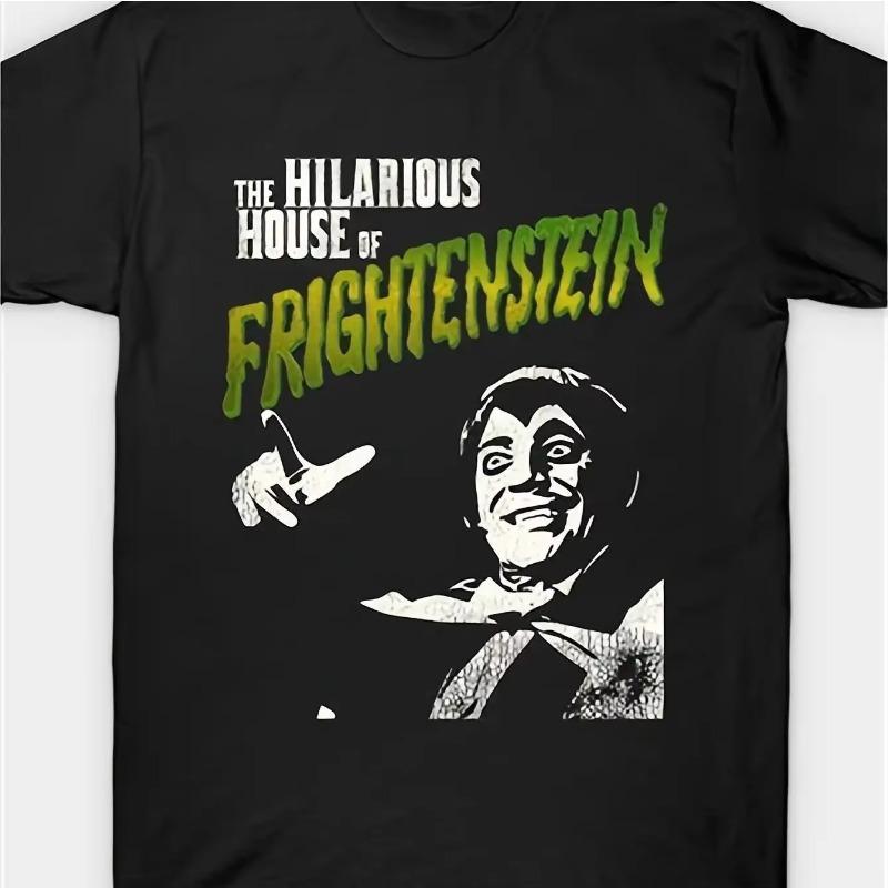 Spring and summer mens Frankenstein monster Tshirt island fun loose casual Halloween party costume Dracula style dress up