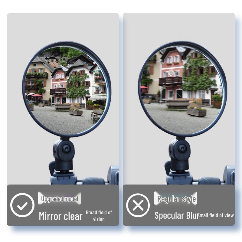 Electric Bike and Bicycle Convex Rearview Mirror