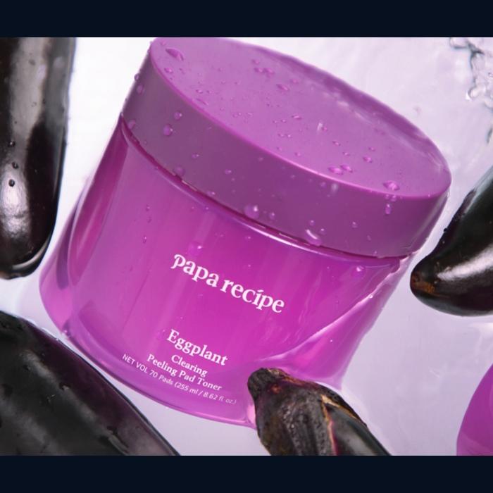 papa recipe Eggplant Clearing Peeling Pad Toner