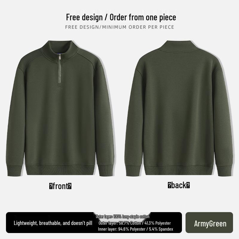 Custom Cotton Hoodie for Restaurant Waitstaff: Milk Tea, Coffee, BBQ - Autumn/Winter Workwear with Logo Print