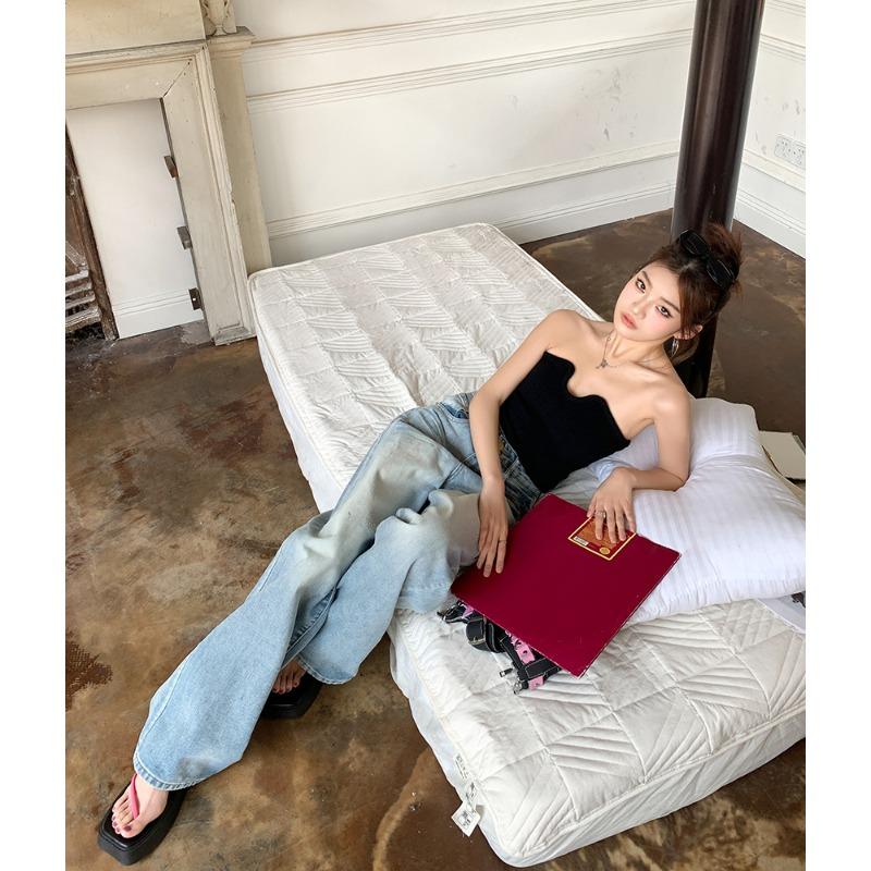 Retro Wide Leg Jeans for Women Loose Fit Pants Spring Summer Fashion Comfortable Denim Trousers