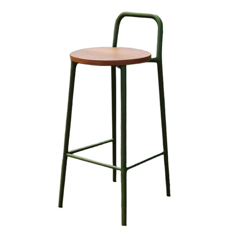 Nordic Modern Minimalist Designer Outdoor Bar Stool with Backrest