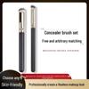 Beveled Round Head Makeup Brush: Concealer, Eyeshadow, Blush, Contouring, Stippling Brush.