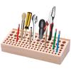 46/98 Holes Screwdriver Holder Wood Storage Rack Organizer For Scissors Screwdriver Wrench Pliers,Desk Top Tool Storage Rack