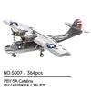 Konstruktionsspielzeug 364 Teile Militärische Konsolidierte PBY 5A Catalina Bausteine Flugzeugsteine Flugzeugwaffe Flugzeug für Kinder