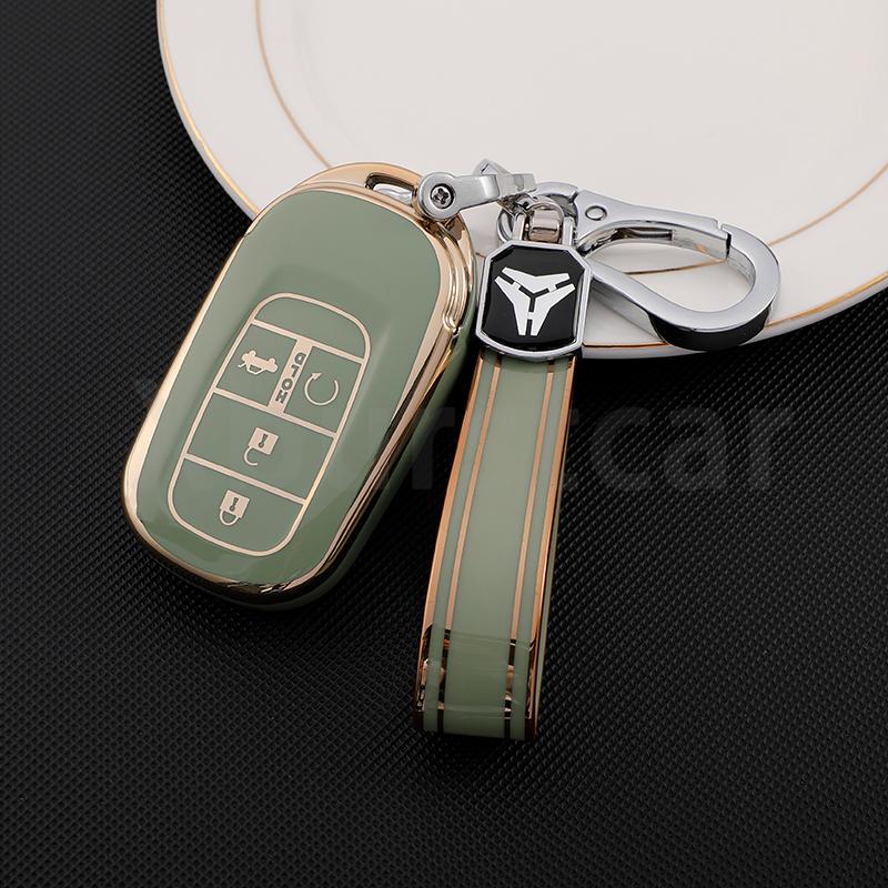 4 5 Buttons Soft Tpu Car Key Case Cover Auto Shell Fob Holder For Honda Civic Accord Hr-V Cr-V Crv Accessories