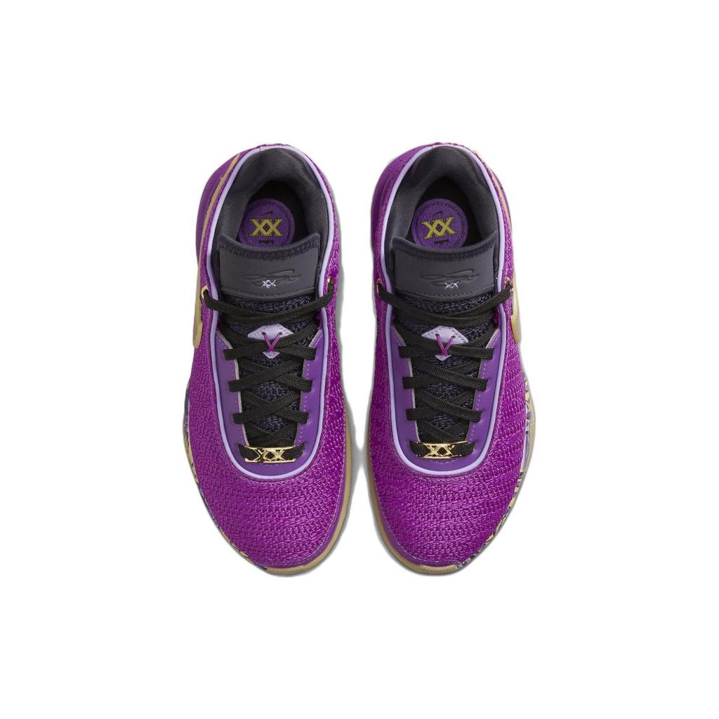 Nike LeBron 20 GS Young Heirs Kids Sneakers Purple Vivid-Purple Metallic-Gold FD0207-500