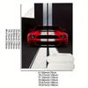 Red and white sports car pattern Flannel printed blanket suitable for all seasons suitable for living room office sofa travel