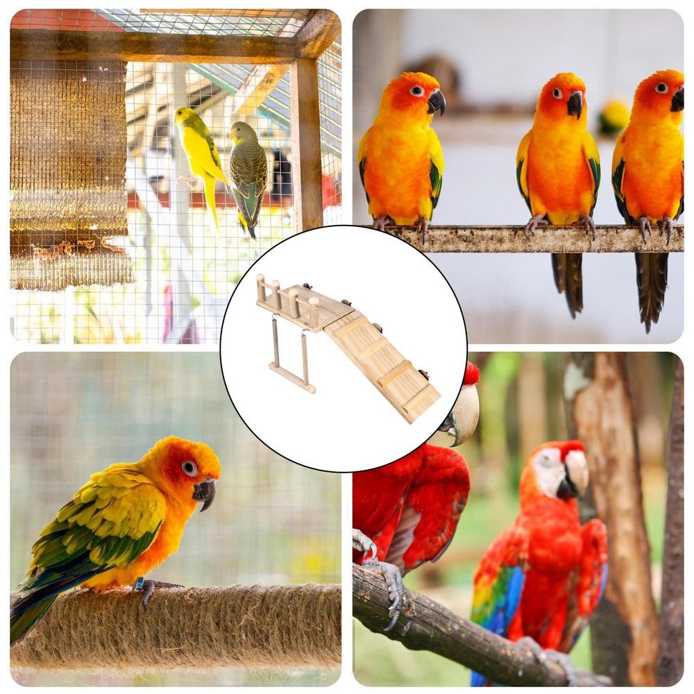 Lekeplass For Fugl Undulat Ståpinne Kjærlighetsfugl Burstigestige Huske Leker For Ara Kakadue Tre Undulat Leke Trening