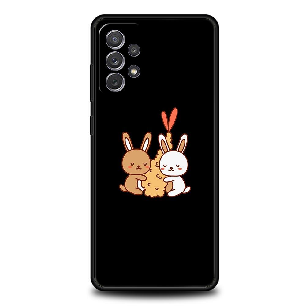 Handyhülle für Samsung A13 A51 A71 A41 A31 A21S A11 A03S A12 A32 A52 A23 A33 A53 A73 5G Hülle Kawaii Avocado Niedlicher Panda Blume