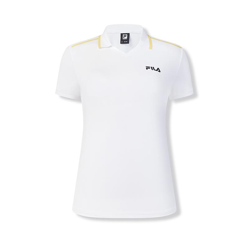New FILA Polo Shirts Women's Jade White A11W431113FWT