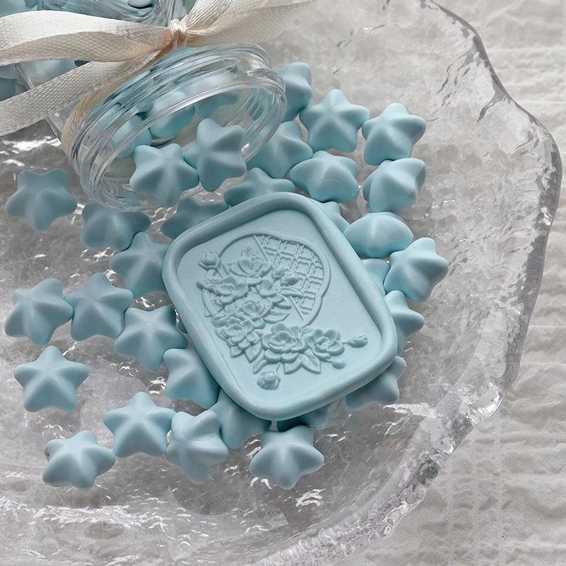 NEW 150pcs Five-pointed Pentagonal Lacquer Wax Grains Diy Envelope Sealing Hand Account Decorative