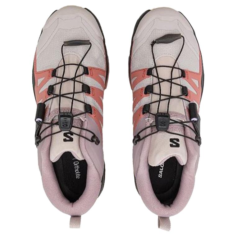 Salomon X Ultra 4 GTX Comfortable Non-Slip Low-Top Outdoor Functional Shoes Women Shoes White Gray Black 474540