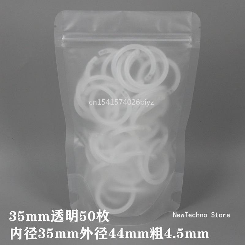 50Pcs Mixed Colors 15-40mm Plastic Ring Binder DIY Albums Circle Loose-leaf Book Hoops Opening Office Binding Supplies