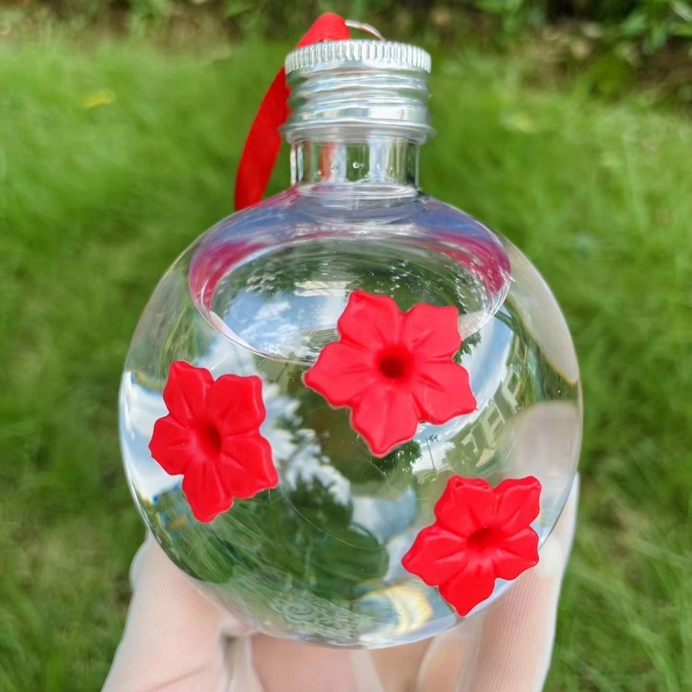 Transparent Hummingbird Feeder Visible Birds Water Dispenser Courtyard Decoration