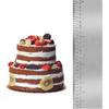 12 Inches Stainless Steel Cake Scraper Leveler and Smoother Metal Cake Scraper Frosting Smoother Baking Scraper Tool for Buttercream