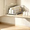 1pcs Mesh Construction Cabinet Storage Basket Mesh Shelving Unit Rack  For Household Use