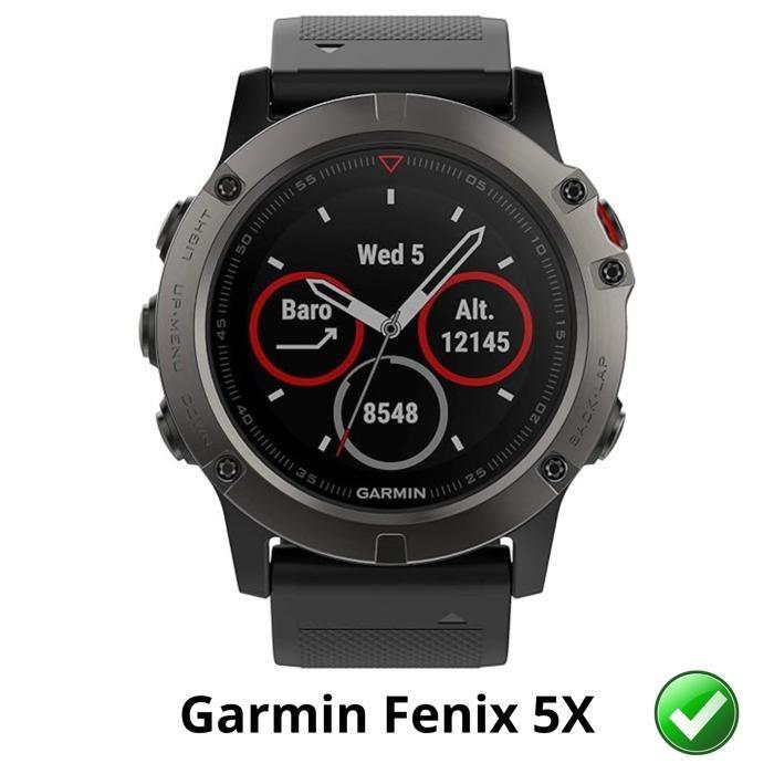 Screen Protector for Garmin Fenix 5x [6 Pack] Ultra Thin Resistant Protective Plastic Film Phonillico