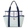 Mesh Beach Bag Sand-Proof Beach Tote with Multiple Pockets Quick-Drying Tote Toiletry Bag for Toys Towels Picnics Camping Beach Vacation