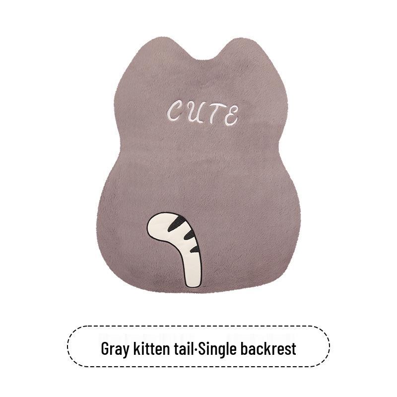 Cartoon Kitten Winter Plush Car Seat Cushion for Honda Civic, Haoying, XRV, Inspire, CRV