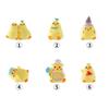 Yellow Chicken Resin Figurine - Handmade Moss Landscape Ornament for DIY Decor