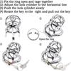 Stainless Steel Cage Chastity Belt for Men Closable Snap Ring Sm
