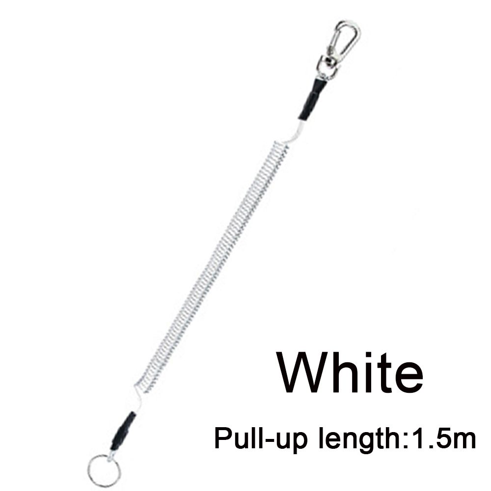 Tether Portable Fishing Lanyards Security Gear Tool Spring Elastic Rope Anti-lost Phone Keychain