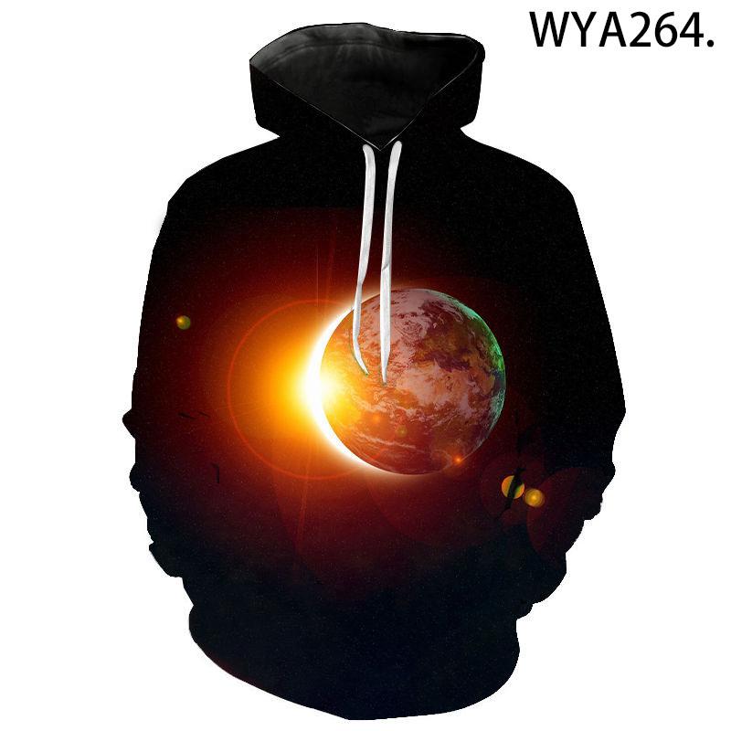 New Casual Hoodie, Space Planet 3d Diy Printed Super Cool Pattern Men's And Women's Pullovers, Street Fashion Children's Tops