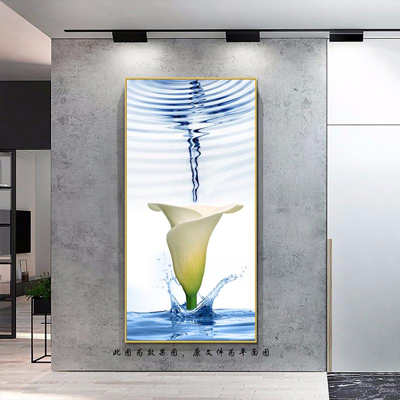 

3D пейзаж зеленая синяя роза лебедь цветок холст живопись скандинавские постеры и принты настенные художественные фотографии Декор в гостиную без рамки без рамки 20*40cm