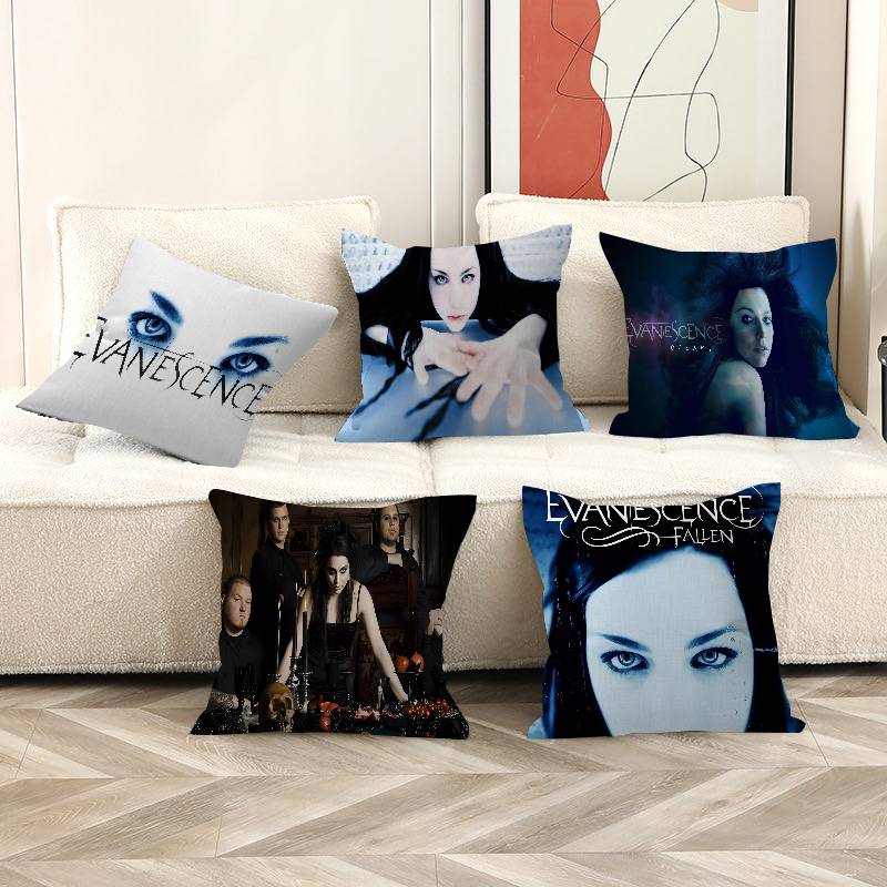 Evanescence Band DIY Sticky Office Cushion Pillowcase Car Cushion Cover45X45CM Lumbar Pillowcase Sofa Pillowcover