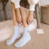 Winter Embroidery Deer Thickening Cotton Women Socks Plush Warm Funny Sleep Cute Sock