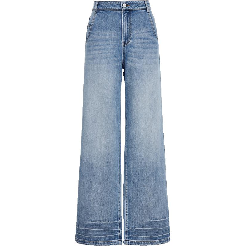 

VEROMODA Women s High-Waist Washed Wide-Leg Jeans S