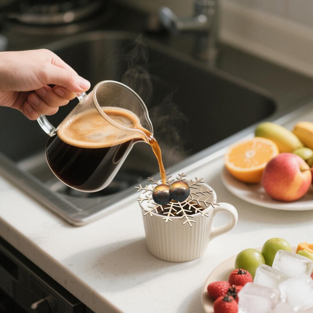 2x Stainless Steel Balls 1x Stainless Steel Snowflake Set, Whiskey Vodka Stone Metal Cubes, Instant Drip Coffee Chilled Stone Beer Wine Cooler B