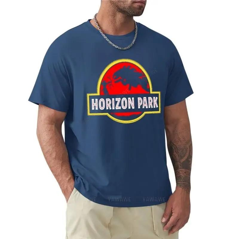 t-shirt men cotton Horizon Park Art Horizon Zero Dawn Game T-Shirt short cute tops oversized t shirt men summer t-shirt for man